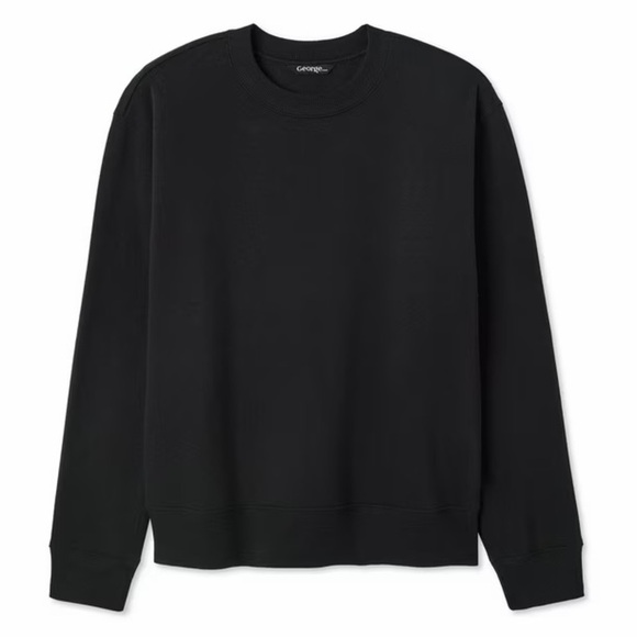 George Sweaters - GEORGE | Classic Black Crewneck Sweater